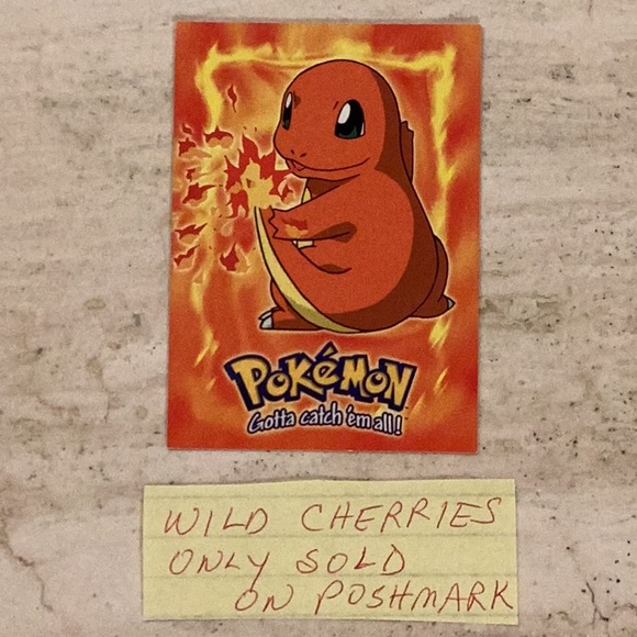 Charmander Topps E4 1999 #4 Pokemon Card #04 Topps TV 04 E4 of 12 - Picture 2 of 5